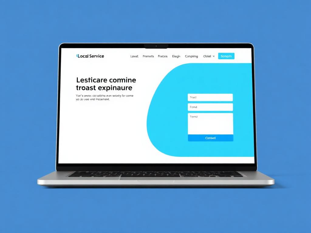 Local Service Business Website mockup